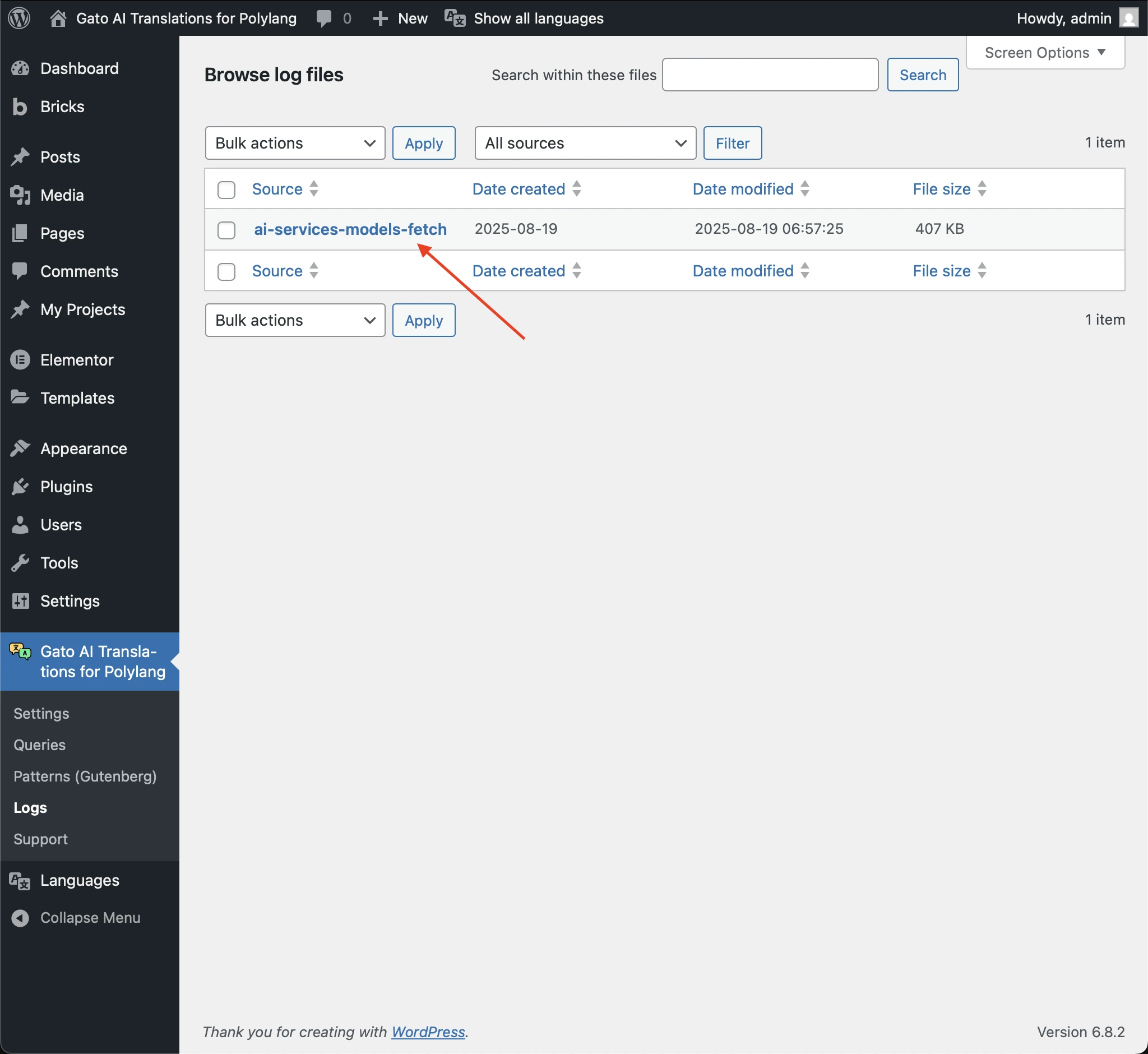 Disabling translations for a language in the Settings